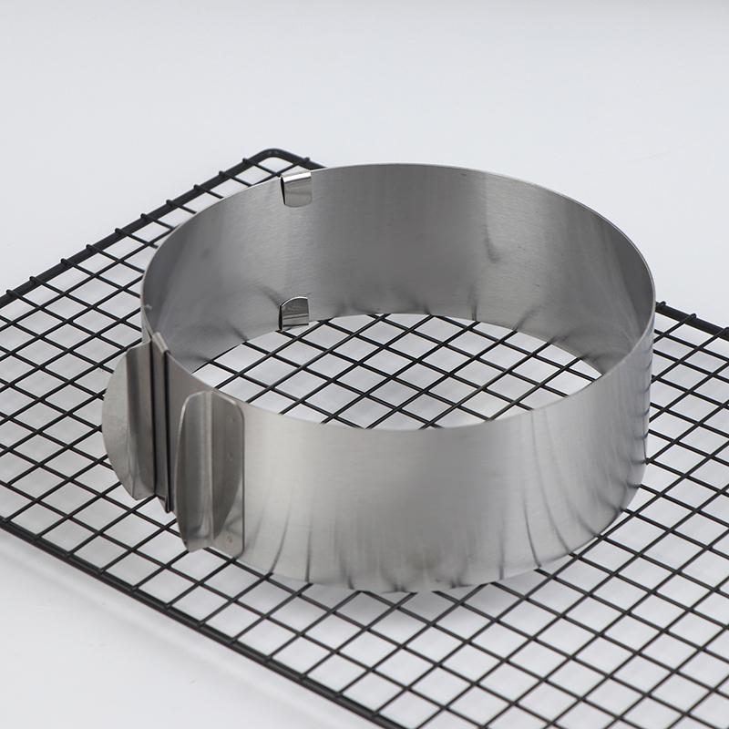 Stainless Steel 6-8Cm Adjustable Telescopic Mousse Ring Circle Mold Rustproof With Scale Round Cake Rings Reusable Baking Tool