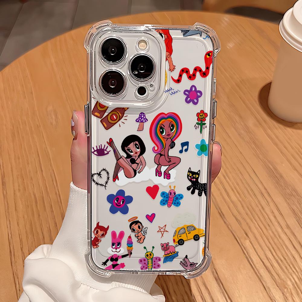 

Fashion Karol G Manana Bichota Phone Case For IPhone 16e 16 15 14 13 12 11 Mini Pro Max X XR XSMax 7 8 Plus Transparent Cover iPhone XSMax