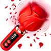 Rose Klitorisvibrator Sexspielzeug Mini-Stab Paar-Vibrator-Massagegerät mit 10 Vibrationsmodi, G-Punkt-Nippel-Sexstimulationsspielzeug für Frauen