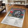 Alfombra Moderna Mf Doom Rapper Madvillian Música Hip Hop Alfombras de Área Antideslizantes para Sala de Estar Dormitorio Sofá Alfombra Alfombra de Piso para Dormitorio