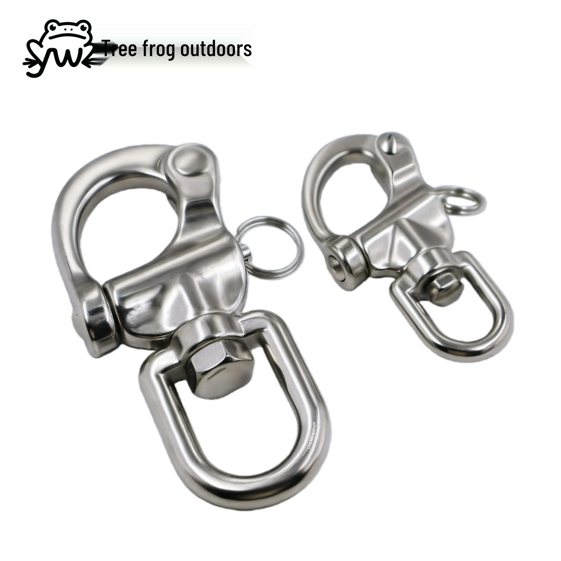 316 Stainless Steel Swivel Spring Shackle – Marine Hand-Pull Quick Release Hardware 70mm