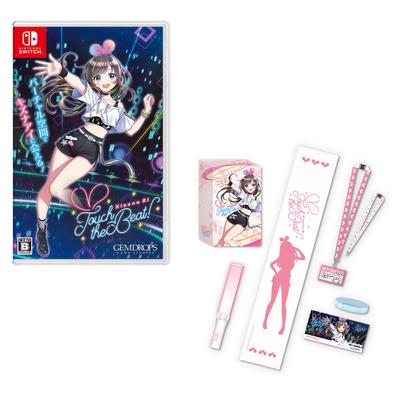 Kizuna AI - Touch the Beat Limited Edition -Switch [Bonus] Special BOX, Penlight, Muffler Towel, Neck Strap, Card Case, Special Staff Card, Silicone