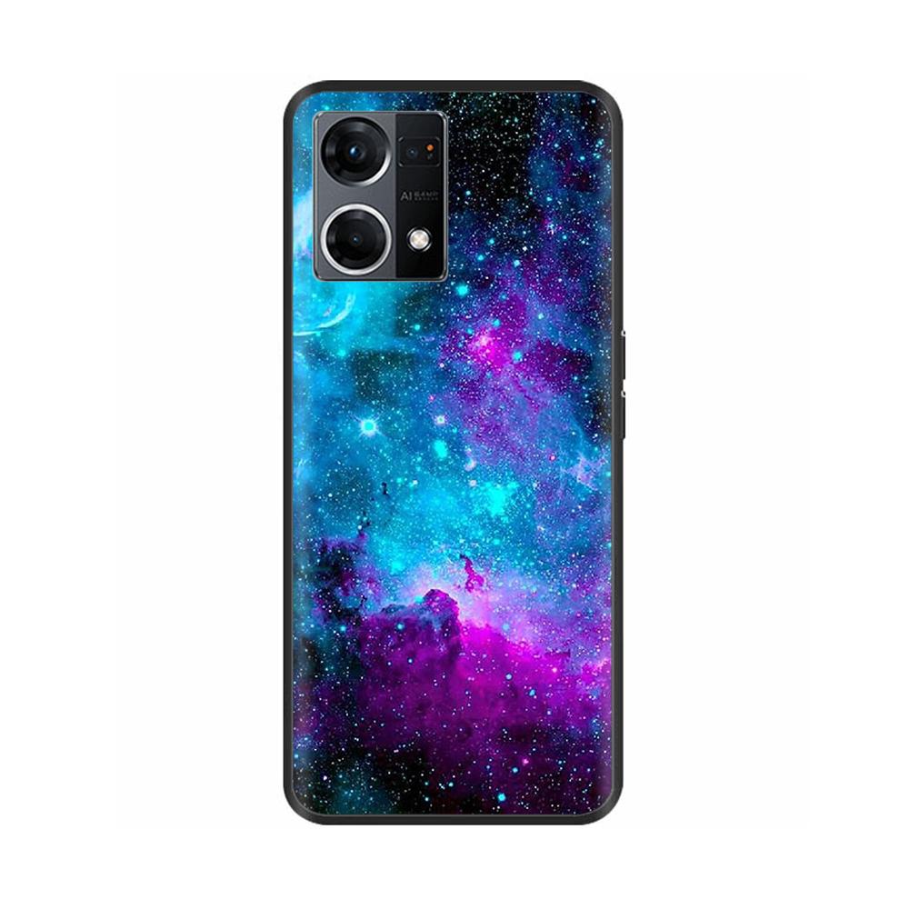 Hülle für Oppo Reno7 4G Hülle Reno7 Silikon Weich Stoßfest TPU Rückseiten für OPPO F21 Pro Reno 7 4G Hülle Schwarze Bumper Fundas