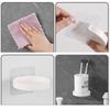 Wall Mounted Soap Shelf Bathroom Storage Rack Round Aromatherapy Bottles Holder