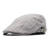 Gorra de Algodón y Lino para Hombre y Mujer, Estilo Vintage, Protección Solar, con Visera Curva Ajustable, para Usar en Verano