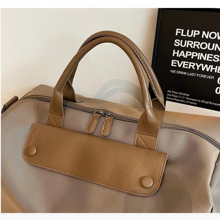 Fashion Korean Style Sports Bag Lightweight Oxford Travel Tote for Gym Swimming Beach Essentials High-capacity Sport Bags