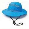 Foldable summer children's outdoor hiking, climbing, fishing sun hat with sun protection net eyelets and breathable fabric