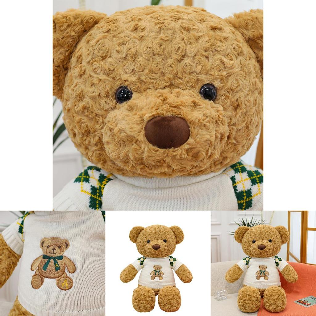 Plüsch-Teddybär-Spielzeug mit Rosen-Samtstoff für Schlafzimmerdekoration und als Geschenk