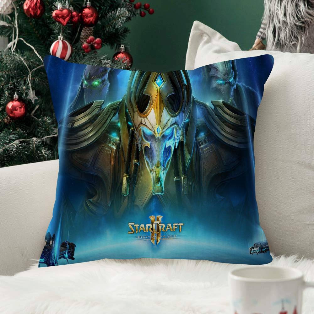 Game SStarCraft  Pattern Cushions Pillowcase Polyester Cushion Cover Throw Pillow Pillowcover Home Car Sofa Decor