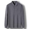 Long Sleeve Men T-shirt Autumn Polo Shirt 3 Colors Size M-3XL