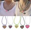 Hip Hop Clavicle Chain Jewelry Heart Choker Necklace Fashion Sweet Heart Charm