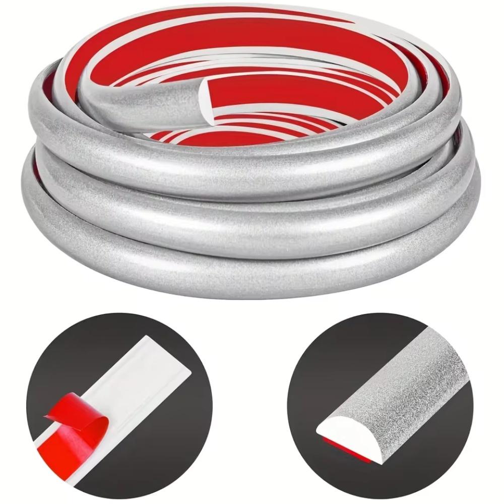 1pc 1M/39.37in Pvc Flexible Bendable Strips Panel Moulding Door Mirror Frame Trim Self-Adhesive Living Room Mirror Edge Decor