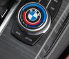 Kohlefaser Multimedia-Knopfaufkleber für BMW 1er- bis 7er-Reihe X3-X7