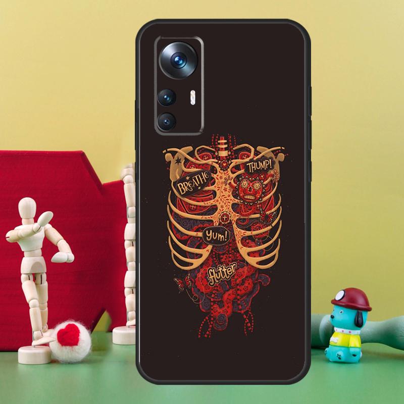 Medical Human Anatomy Case For POCO F5 Pro M4 M5 X3 X4 X5 F3 F4 GT Cover For Xiaomi 12T 11T Pro 11 12 13 Lite