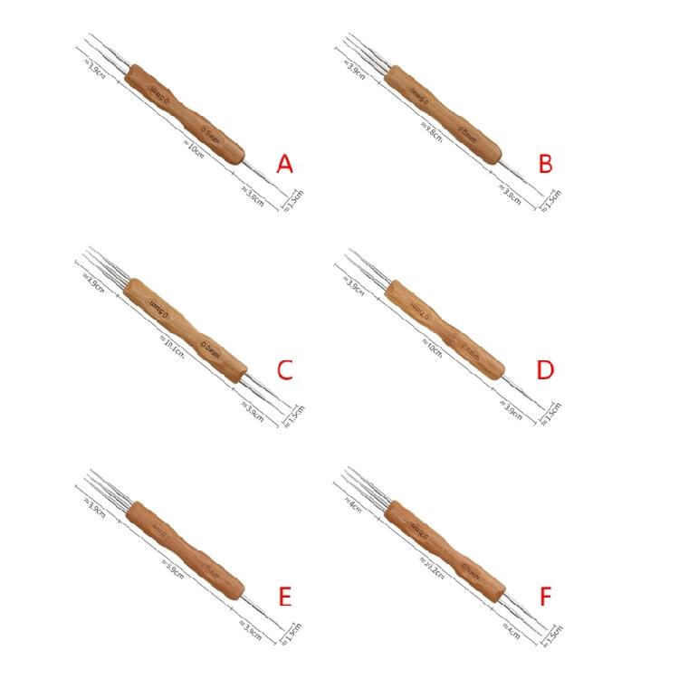 0.5mm 0.75mm Dreadlock Needle Tool for Braid Craft 1 Hook, 2 Hooks, 3 Hook