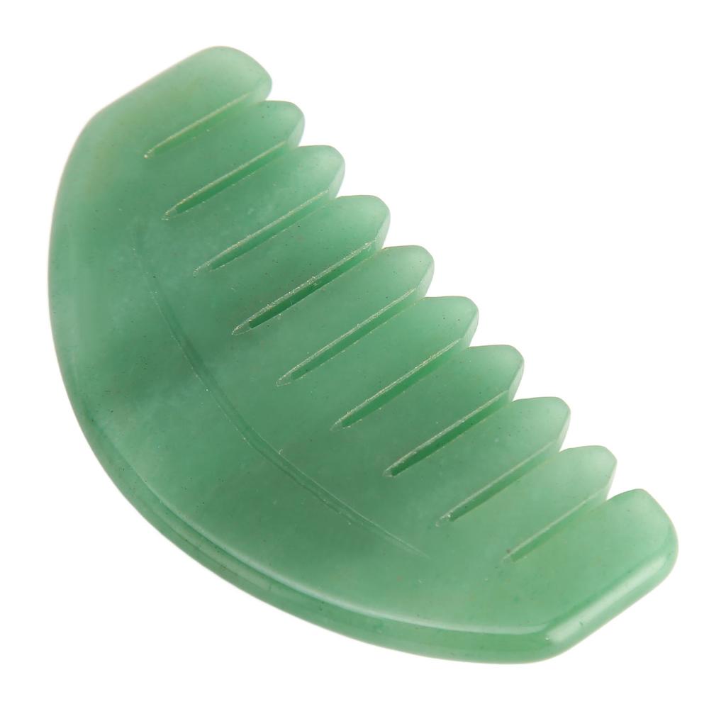 Massage Comb Scalp Care Relax Handheld Portable Jadestone Gua Sha Scraping Comb for Head Arm Leg