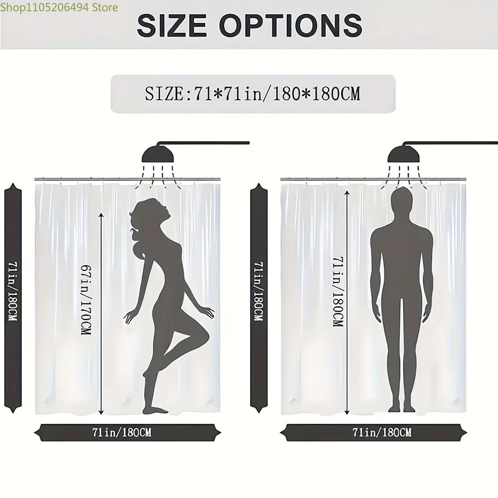 1/4pcs Christmas Winter Santa Tree Snowman Cute Funny Red Green Shower Curtain Set with Shower Curtain and Rugs Polyester Deco