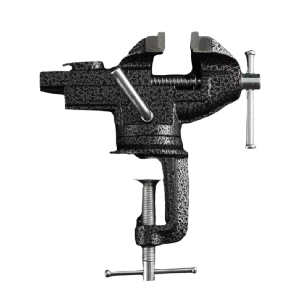 Stolní svěrák Mini Duty Mechanic Upínací stolní svěrák Otočná základna otočná o 360 stupňů Litinové stolní tygří kleště s kovadlinou