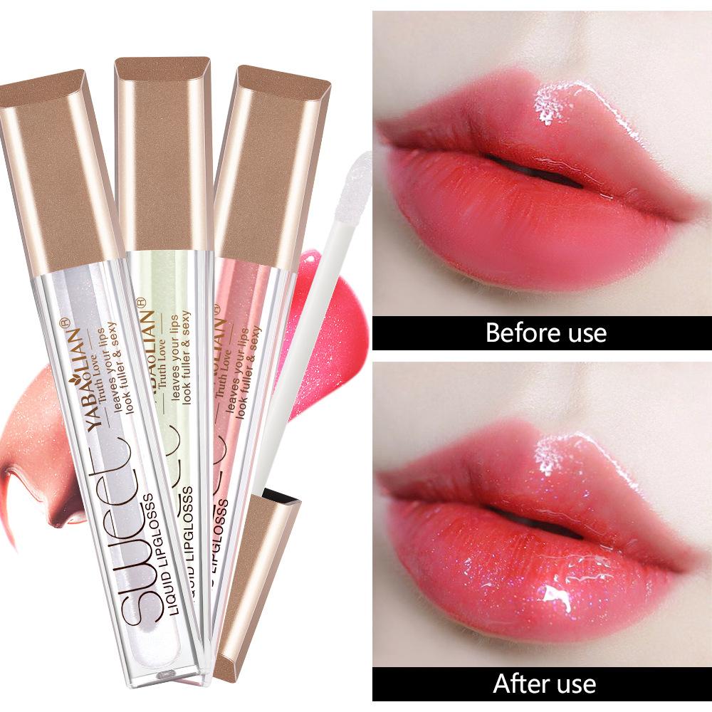 Nový Mirror Transparent Lesk na rty Nude Lip Glaze nebledne a nelepí se na šálek vody Lehký lesk na rty