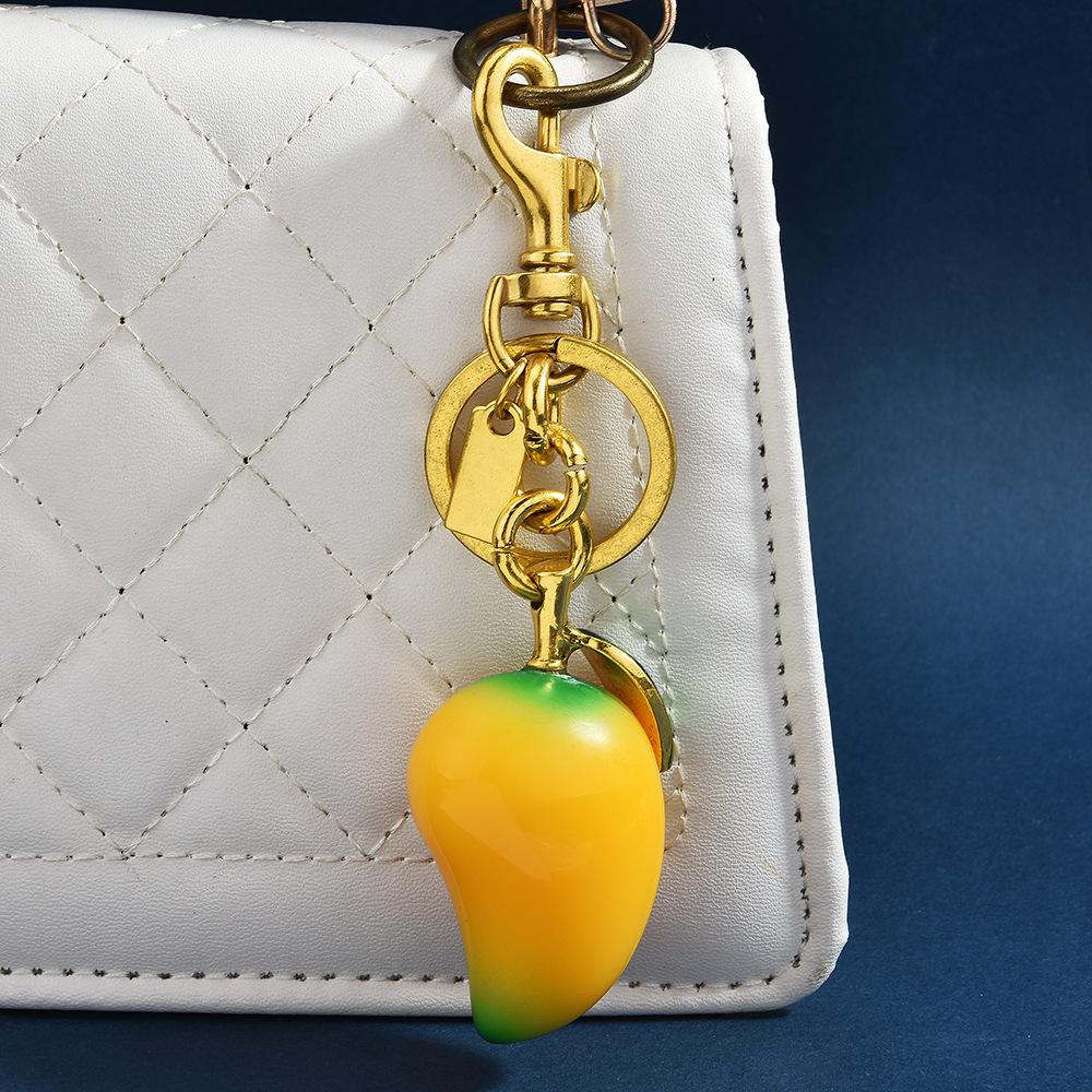 Portachiavi con Ciondolo Frutto di Mango: Portachiavi Borsa Stiloso e Creativo, Piccolo Regalo Perfetto