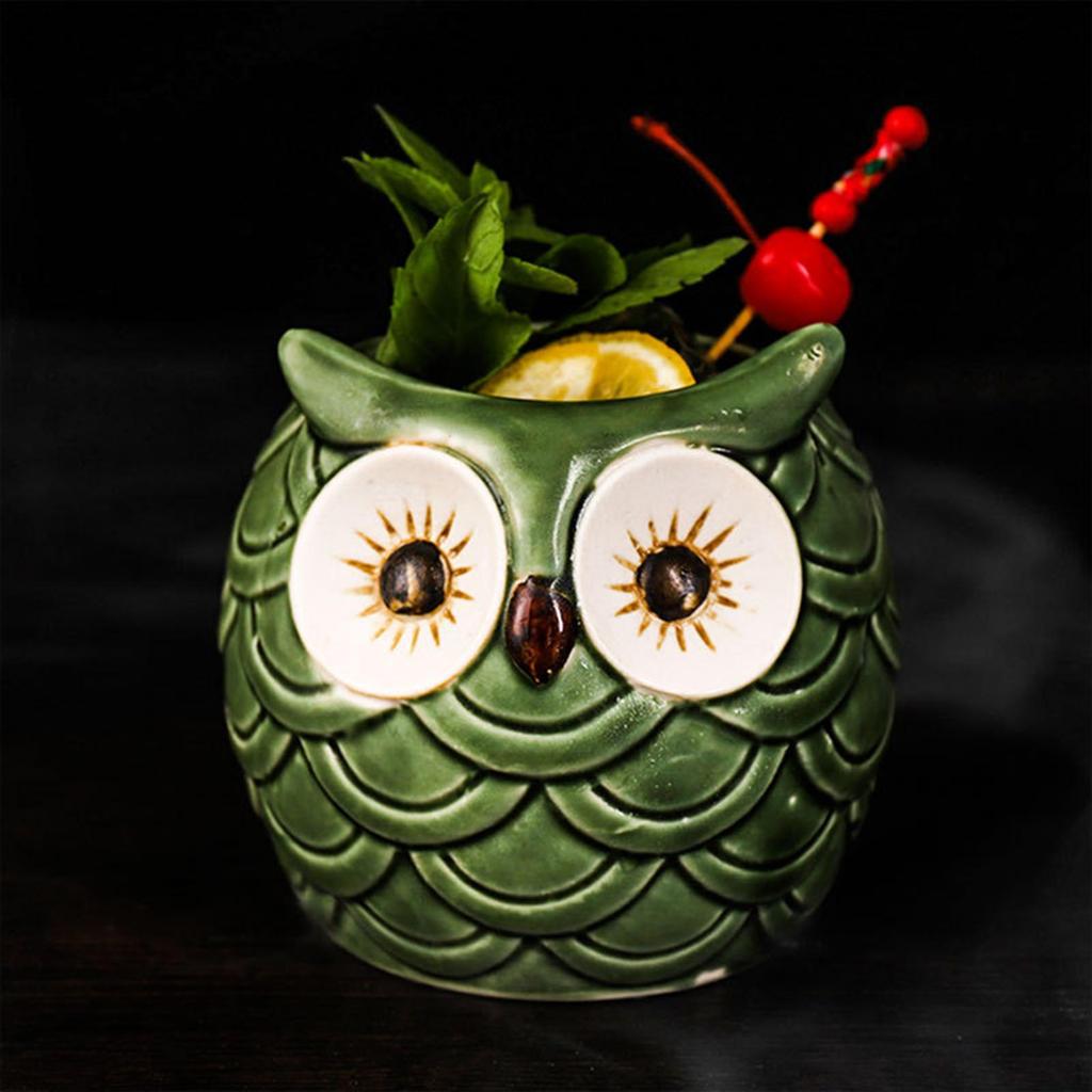 Ceramic Tiki Mug Animal Shape Party Favors Durable Creative , for Hosts, Housewarmings