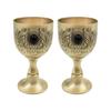 Collectible Embossed Gemstones Shot Glass 50ml Chalice Cup Wine Goblet Liquor Cup for Home Bar Spirits Drinking