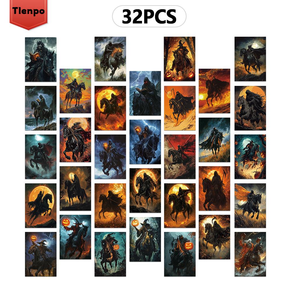 

32 шт., Открытка «Всадник без головы», Темная серия, Подарок на день рождения/юбилей, Коллекционная, Подходит для подарка, Можно отправить по почте.