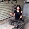 220g Black Asymmetrical Shoulder Rivet Crop Top - Slim Fit, Spicy Girl Style