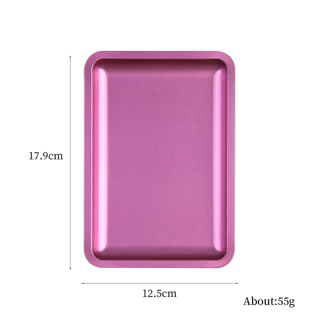Square Stainless Steel Jewelry Tray, Nail Art Tool Storage Tray, Cosmetic Tray, Metal Plate.
