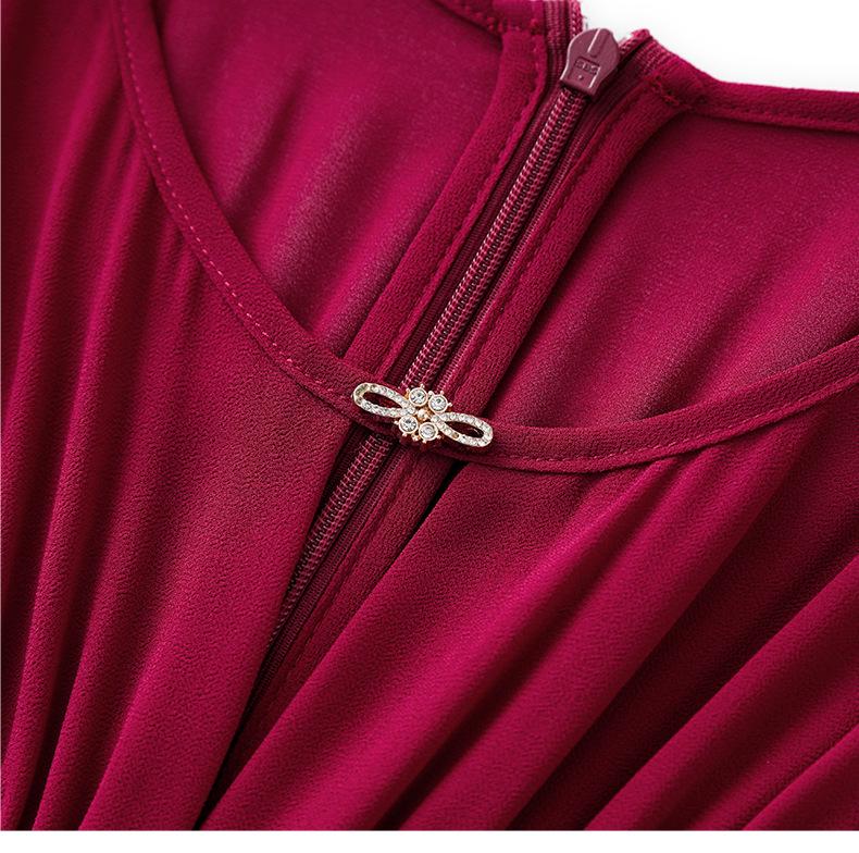 Elegant Sleeveless Chiffon A-line Vest Dress