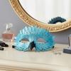 Gradient Crow Feather Mask Pearlescent Cosplay Mask Universal Bird Beak Eagle Mask  Adults