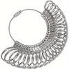 27pcs Ring Sizer Finger Sizer With Measuring Rings, Tool For Ring Making Jewelry Tool Size 1-13 With Half Size