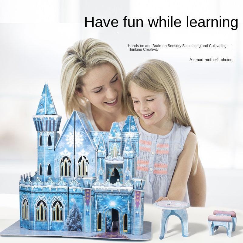 Non-Toxic Miniature Doll House Kit Handmade 3D Puzzle Assemble Model Building Toys Room Decoration Paperboard Craft Children Birthday Gift