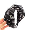 Spring Summer Women Beautiful Print Cloth Knotted Hairbands Fashion Girls Hair Hoop Accessories