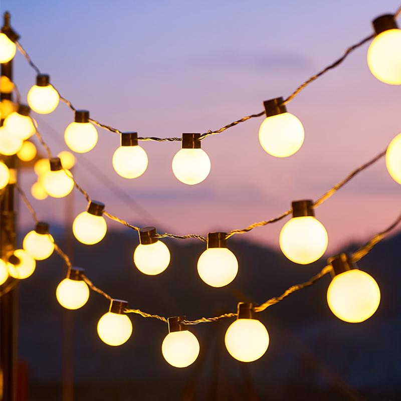 Outdoor Starry Globe Solar Lights for Tents, Markets, and Courtyards