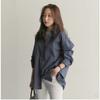 Women S Loose Plus Size Vertical Striped Long Sleeve Mid Length Casual Shirt