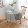 Japanese Cotton Linen Tablecloth - Fresh, Artistic, Round & Rectangular Options