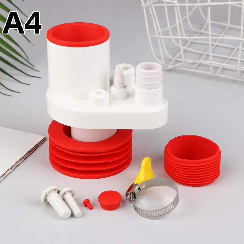 Universal 5 In 1 Sealing Ring Sink Drain Pipe Adapter Anti Odor Multifunctional Kitchen Basin Sewer Branch