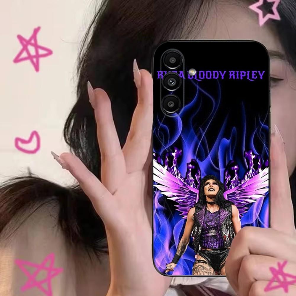 

Rhea Ripley Phone Case For Samsung S24,S21,S22,S23,S30,Ultra,S20,Plus,Fe,Lite,Note,10,9,5G Black Soft Cover Samsung S235G