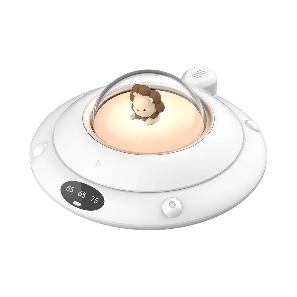 Thermostat Mug Heater Coffee Cup Warmer Milk Tea Water Heating Pad 3 Speed Setting 180° Rotaty Warming Coaster with LED Light