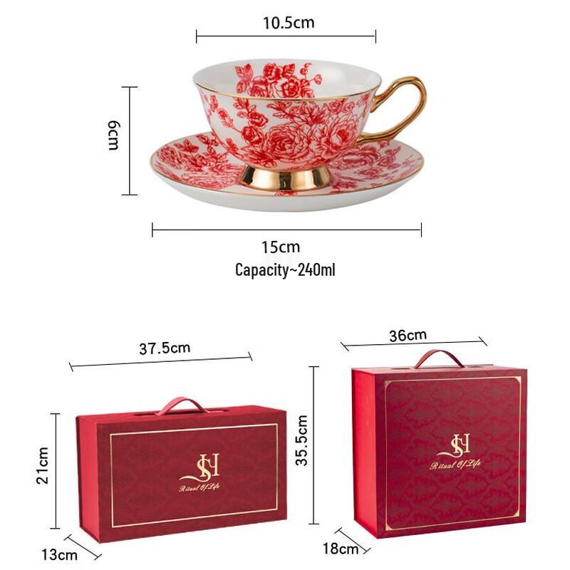 Xiaoyueya Exquisite Ceramic Coffee Mug Gift Set