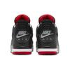 Air Jordan 4 Retro Bred Reimagined Unisex Sneakers Black Fire-Red Cement-Grey FV5029-006