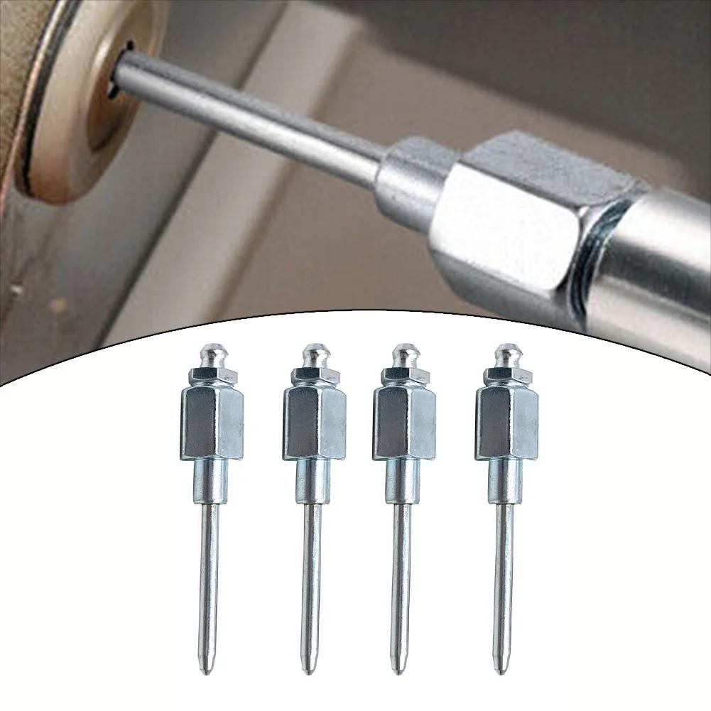 4pcs Grease Needles Grease Needle Nozzle With 1/8 Inch NPT Threads With Tips Sealed Refueling Removable Spray Oil Nozzle