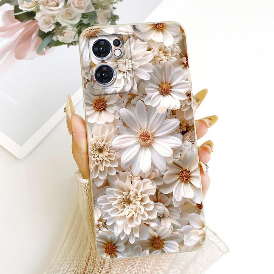 New Fashion Painting Phone Case For Oppo Find X5 Lite FindX5 X5 Pro Funda Soft Matte Silicone Bow Pattern Cartoon Cat Covers