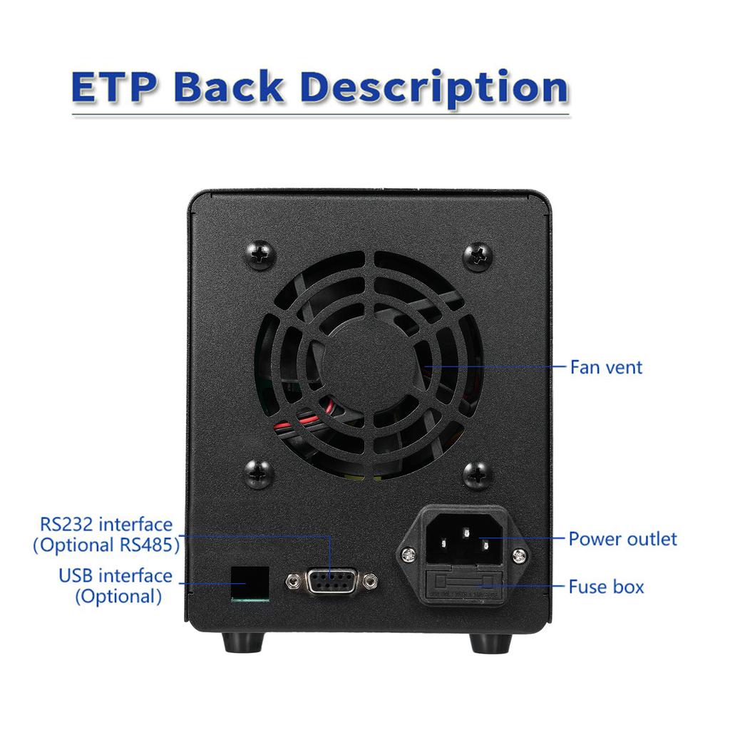 East Tester ETP6005B DC Regulated Power Supply 300W 60V 5A Single Channel DC Regulated Power Supply