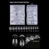1Pcs 120/240/504/600Pcs False Nail Tips Soft Gel Fingertip Semi-matte Square Almond French Coffin Full Cover Nails Extension