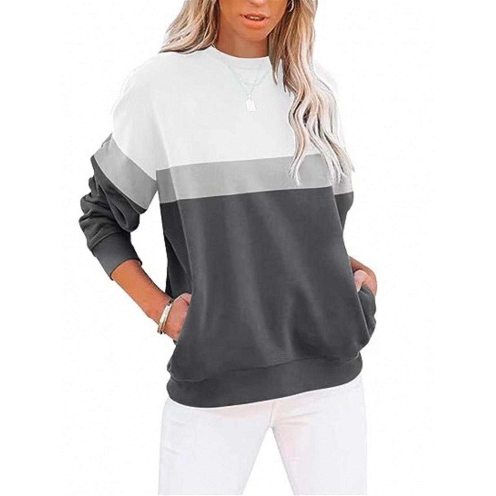 

Women s Gradient Printed Pocket Top Hoodie L чёрный