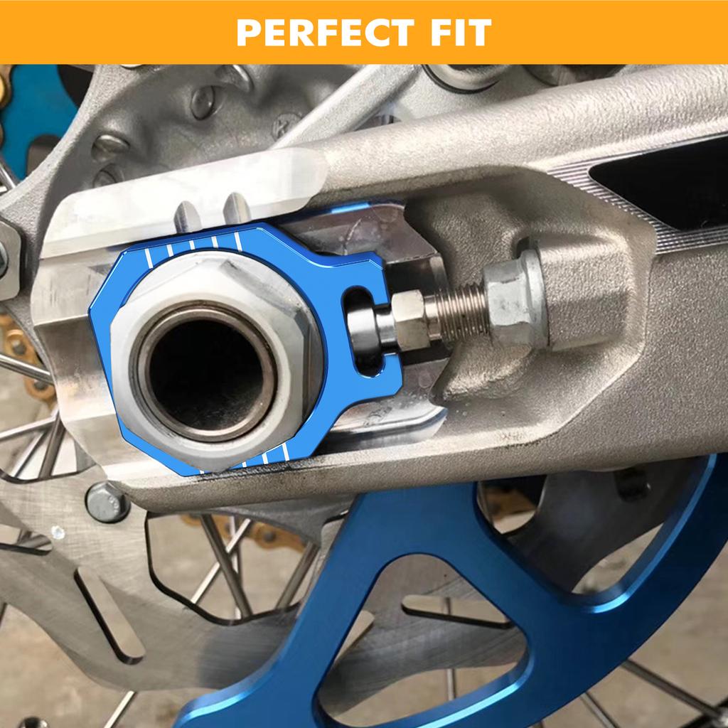 NICECNC For Husqvarna TE 300 2024 TE 250 FE 250 FE 350 FE 450 501 Rear Chain Adjuster Axle Block TC 125 FC 250 TX 300 2023-2024