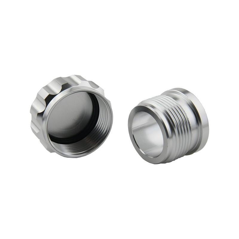 Aluminum Alloy Oil Cap Weld Billet On Filler Neck Cap Water Reservoir Cover Fuel Tank Cap Outer Diameter 1.5"/2"/2.3"