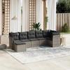 VidaXL Garden Lounge Set with Cushions 7 Pcs, Patio Sofas, Patio Furniture Set, Outdoor Furniture, Grey 3263198